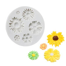 New 3D Chrysanthemums Soap Jelly Mold Flowers Silicone Moulds Candle Molds Sunflower Cake Fondant Decoration Tools 2024 - buy cheap