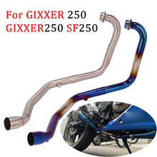 GIXXER 250 Slip On For SUZUKI GIXXER250 SF250 Motorcycle Exhaust Muffler Escape Modified Motorbike Front Tube Middle Link Pipe 2024 - buy cheap