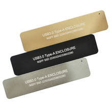 Carcasa de aluminio para disco duro externo, caja de disco duro con adaptador USB 3,0, TYPE-A a NGFF M2 SSD, para 2230, 2242, 2260, 2280, M2 SSD 2024 - compra barato
