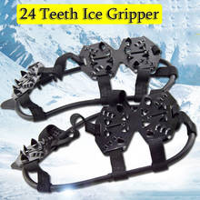 Sapato de neve universal com 24 dentes, botões anti-derrapantes para inverno, escalada, acampamento, tamanhos m/g 2024 - compre barato