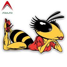 Aliauto Funny Car Sticker A Sexy and Beautiful Bee Decal Accessories PVC for Volkswagen Polo Ford BMW Audi Toyota,14cm*10cm 2024 - buy cheap