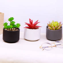 Artificial Succulent Plastic Green Plants Artificial Flower Bonsai Home Living Room Pendulum Decorative Plants Potted Artificial 2024 - buy cheap