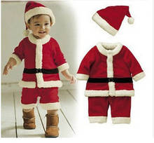 Christmas Baby Boy Santa Claus Costume Boys Set Winter Romper Long Sleeve Toddler Girls Red Romper Cute Infant Baby Winter Dress 2024 - buy cheap