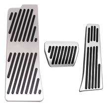 For BMW 3 Series G20 G21 G28 325Li 2020 Aluminum Car Accelerator Pedal Brake Pedal 3pcs Footrest Pedal Plate Cover 3PCS 2024 - buy cheap