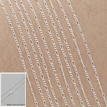 FIGARO-Collar de plata de ley 925 con cierre de langosta, joyería Unisex, gran oferta, 16-30, 10 Uds. 2024 - compra barato
