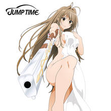 JumpTime-pegatinas de vinilo de estilo de coche, calcomanía reflectante de dibujos animados de chica Sexy, 13cm x 8,8 cm, Anime, Sento, Isuzu 2024 - compra barato