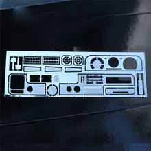 1/10 RC Car Interior Dash Board Plate with Stickers Decorative Patch for Tamiya Hilus TF2 1/10 RC Crawler Car Upgrade Parts 2024 - buy cheap