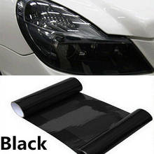 Dark Smoke PVC Car Headlight Tint Film Taillight Tail Wrap Fog Light Sticker 30CM*100CM 2024 - buy cheap