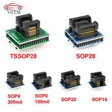 Адаптер 6 шт. TSSOP28 SSOP28 SOP28-DIP28 SOP20 SOP16 SOP8 150 мил 200 мил К DIP8 совместимый адаптер tssop20 ssop20 tssop8 разъем 2024 - купить недорого
