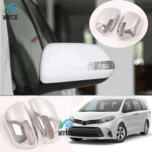 ABS Chrome Rearview Mirror Cover Trim For Toyota Sienna 2018 - 2020 Car Styling Rear View Mirrors Covers Sticker Accessories 2024 - buy cheap