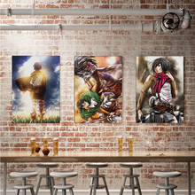 WTQ Attack on Giant Retro Poster Japanese Anime Poster Canvas Painting Wall Decor Wall Art Picture Room Decor Home Decor 2024 - buy cheap