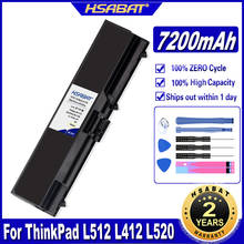 42T4751 42T4752 42T4885 42T4886 7200mAh Battery for Lenovo ThinkPad L512 L412 L520 E425 E520 E525 W520 T410 T420 T510 T520 55+ 2024 - buy cheap