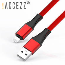 ! Короткий USB-кабель ACCEZZ для зарядки и передачи данных, освещение для iphone XS XR X 8 7 6 6S 5S 5C Plus для iPad Mini, зарядный шнур, внешний аккумулятор 0,3 м 2024 - купить недорого