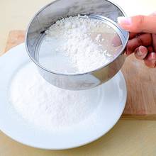 1 pçs peneira de farinha filtro peneira de grãos de arroz de soja peneira de farinha de gergelim de aço inoxidável filtro malha quadro de cromagem 2024 - compre barato