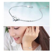 Top Quality 925 Sterling Silver Bracelet For Women Jewelry Cute Butterfly Design Women Bracelets Vintage Valentine's Day Present 2024 - buy cheap