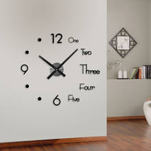 Sale Wall Clock Watch Clocks 3D Diy Acrylic Mirror Stickers Living Room Quartz Needle Europe Horloge Round Wall Clock Sticker 2024 - buy cheap