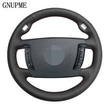 DIY Hand-stitched Black Genuine Leather Car Steering Wheel Cover for BMW E65 E66 2001-2008 (4-Spoke) 2024 - buy cheap