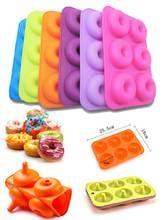 6-cavity Silicone Donut Baking Pan Non-stick Mold Dishwasher Decoration Tools Cake Decorating Tool Kitchen Accessories Cake Tool 2024 - buy cheap