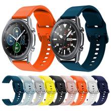 20mm/22mm band for Samsung Galaxy Watch 3/46mm/42mm/Active 2/Gear S3 Frontier/S2 Silicone bracelet Huawei watch GT/2/2E strap 2024 - buy cheap