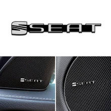 4 шт. модификация для Seat Leon Ibiza cupra Altea Tarraco mii, алюминиевые аудио декоративные наклейки, модифицированные аксессуары, украшение 2024 - купить недорого