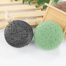 1PC 3Colors Round Shape Konjac Sponge Cosmetic Puff Face Cleaning Sponge Natural Konjac Facial Cleanser Tool Wash Flutter TSLM1 2024 - buy cheap