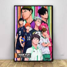 Anime Haikyuu!! Wall Scroll Poster Manga Figures Hinata Shoyo Tobio Kageyama Hanging Paintings Home Decoration Kids Room Decor 2024 - buy cheap