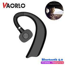 VAORLO Wireless Headphones Bluetooth 5.0 Business HandsFree Earphone Noise Cancel Stereo Music Sport Ear-hook Headset For Car V8 2024 - buy cheap