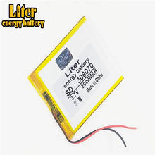 Li-po 3,7 V 2000mAh литиевая полимерная аккумуляторная батарея для PAD GPS Vedio игровая электронная книга планшет ПК Внешний аккумулятор 306070 2024 - купить недорого