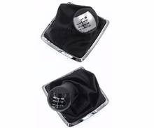 High Quality 6 Speed Silver And Black PU Leather Shift Knob For Ford Focus For Mondeo MK2 II 2004-2011 Stick Lever Gaiter Cover 2024 - buy cheap