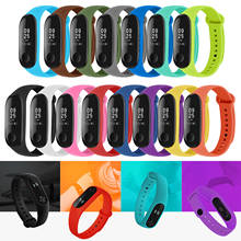 Gosear 15PCS Wristband Watch Strap Wrist Band Belt for Xiaomi Mi Band 3 4 Mi3 Mi4 Band3 Band4 Smart Watch Bracelet Accessories 2024 - buy cheap