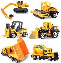 Coolplay-Mini coche de aleación fundido a presión para niños, vehículo de juguete de ingeniería, camión, carretilla elevadora, excavadora, Mini regalo 2024 - compra barato
