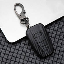 ABS Carbon Fiber Car Key Case Cover For Toyota Camry CHR C-HR Corolla RAV4 Avalon Land Cruiser Prado Prius 2016 2017 2018 2019 2024 - buy cheap