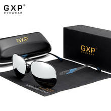 GXP 2020 Новинка авиационный пистолет градиентные солнцезащитные очки Брендовые мужские дизайнерские солнцезащитные очки поляризованные HD алюминиевые очки для вождения GXP7228 2024 - купить недорого