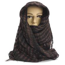 Модный шарф для женщин, мусульманский роскошный клетчатый шарф с кисточками, Арабская пустыня, шемаг, для вечерние НКИ, мужской шарф, накидка, шаль, Пашмина, зимний шарф 2024 - купить недорого