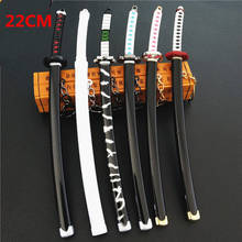 Anime Demon Slayer Kimetsu No Yaiba Keychain Cosplay Props Key Chains Zaomen Charcoal Scabbard Weapon Model Toy Souvenir Gifts 2024 - buy cheap