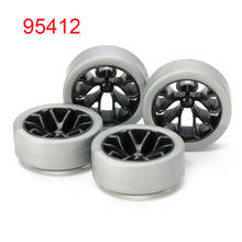4PCS 95412 Tires Medium Diameter Tire Reinforced Wheel Hub Tires Tyre for RC Tamiya Mini 4WD Car DIY Parts 2024 - buy cheap
