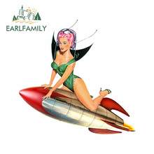 EARLFAMILY 13cm x 12.9cm For Space Pin Up Car Stickers Waterproof Decal Occlusion Scratch Sunscreen Car Accessories Decoration 2024 - buy cheap