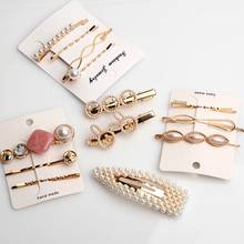 1 set Fashion Pearl Imitation Hair Clip For Women Girls Barrette Handmade Pearl Flower Stick Hairpin Hair Styling Accessories 2024 - buy cheap