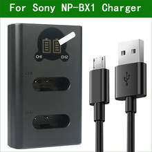 NP-BX1 NP BX1 NPBX1 Dual USB Battery Charger for Sony DSC- HX400V HX50V HX60V HX90V RX1 RX1R RX1RM2 FDR-X1000V X3000 HX350 HX400 2024 - buy cheap