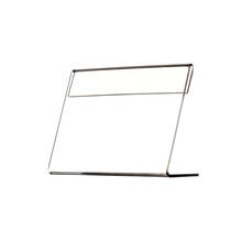 Letrero de plástico acrílico transparente t1.3 mm para mesa, soporte para tarjetas de promoción, etiqueta de precio, soporte en L, 50 Uds. 2024 - compra barato