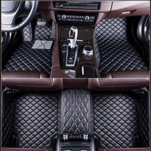 Alfombrillas de coche para Bmw X5 E70 2006-2013 LEDs debajo de los asientos traseros, almohadillas personalizadas para los pies del automóvil, cubierta de alfombra, tapislázure 2024 - compra barato