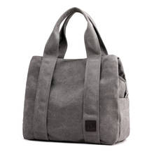 Модные сумки , большая женская сумка -тоут, сумки через плечо для женщин, повседневная Холщовая Сумка, винтажная сумка на плечо, сумка для основной сумки 2024 - купить недорого