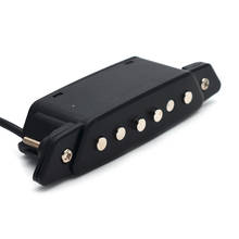 SH-85-pastilla de 6 agujeros con correa de alimentación activa, Conector de clavija de extremo para guitarra acústica, color negro 2024 - compra barato