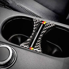 Carbon Fiber Water Cup Holder Sequins Cover Trim Decals For Mercedes Benz A Class 2013-2018 CLA 2013-2017 GLA 2013-2018 2024 - buy cheap