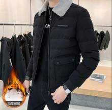 2021 Fashion Brand Men's Down Jacket Warm Thick Jacket Winter Coat Parkas Padded Mens Jackets Casacos Masculino Men Clothing 2024 - buy cheap
