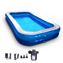 Full-Sized Inflatable Swimming Pool Family Above Ground PVC Swimming Pools with Air Pump Outdoor Backyard Lounge Pool[US-Depot] 2024 - buy cheap