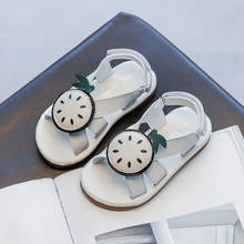 Criança para meninas sandálias 2021 novas crianças princesa sapatos sola macia não deslizamento da forma das crianças verão menina sapatos 2024 - compre barato