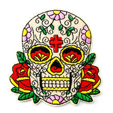SKULL Size:8.0x8.5cm DIY Cloth Badges Mend Decorate Iron On Patch Clothes Apparel Sewing Decoration Applique Sew On Patches 2024 - buy cheap