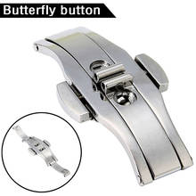 18/21 mm Automatic Butterfly Buckle Push Button Fold Deployment Clasp Strap Buckle For Watch Replacement Part Accessories 2024 - buy cheap
