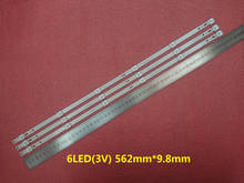 New 100 PCS 6LED(3V) 562mm*9.8mm LED strip replacement for 32inch TV D32D06-JZC22AG-05 2024 - buy cheap